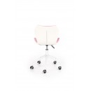 Кресло компьютерное HALMAR MATRIX 3 розово-белый/белый